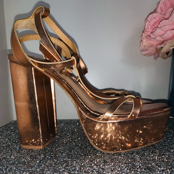 Free people copper platform shoe size 7 new 🌟🌟🌟 - Picture 10 of 12
